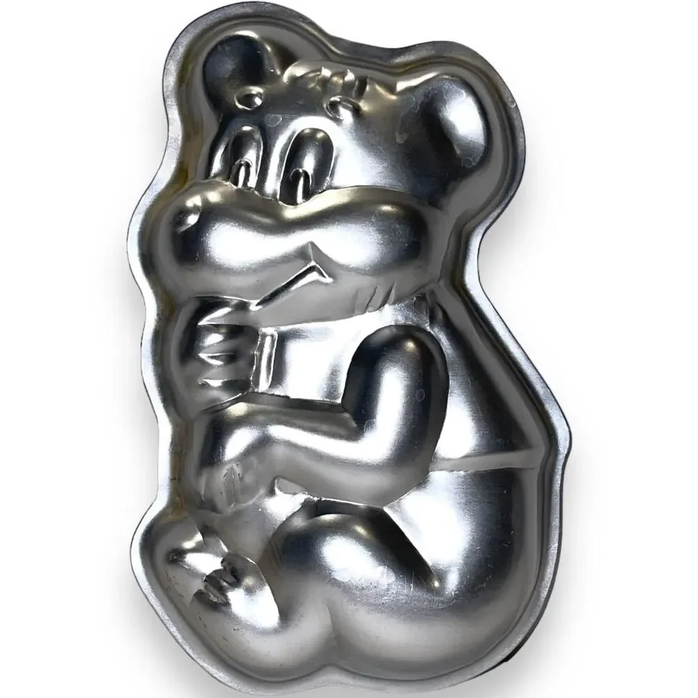 Vintage Wilton 1976 Teddy Bear Honey Bear Metal Cake Pan Baking Mold 508-477
